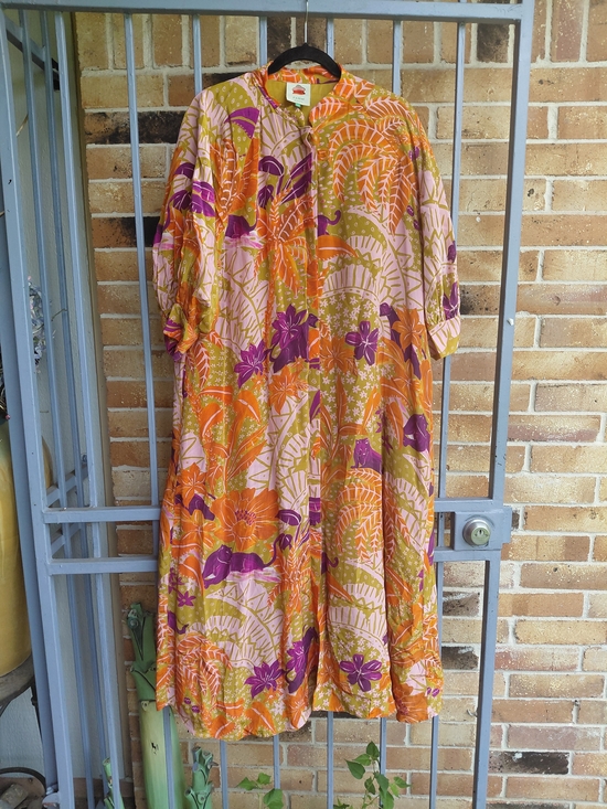 FARM Rio Dresses & Skirts - FARM Rio Floral Maxi Dress in Pink, Orange & Purple #(C3)